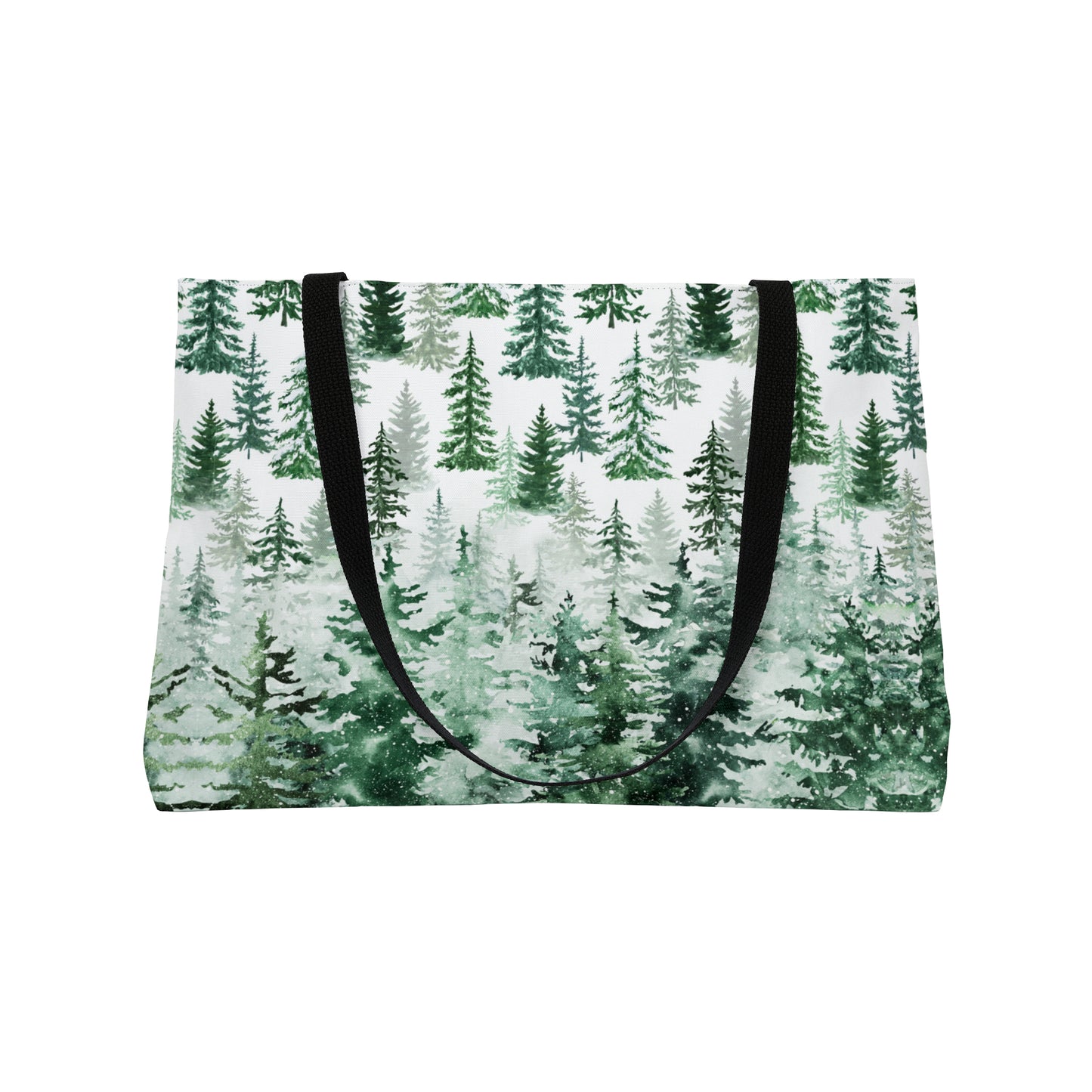 Pines in the Snow Weekender Tote Bag