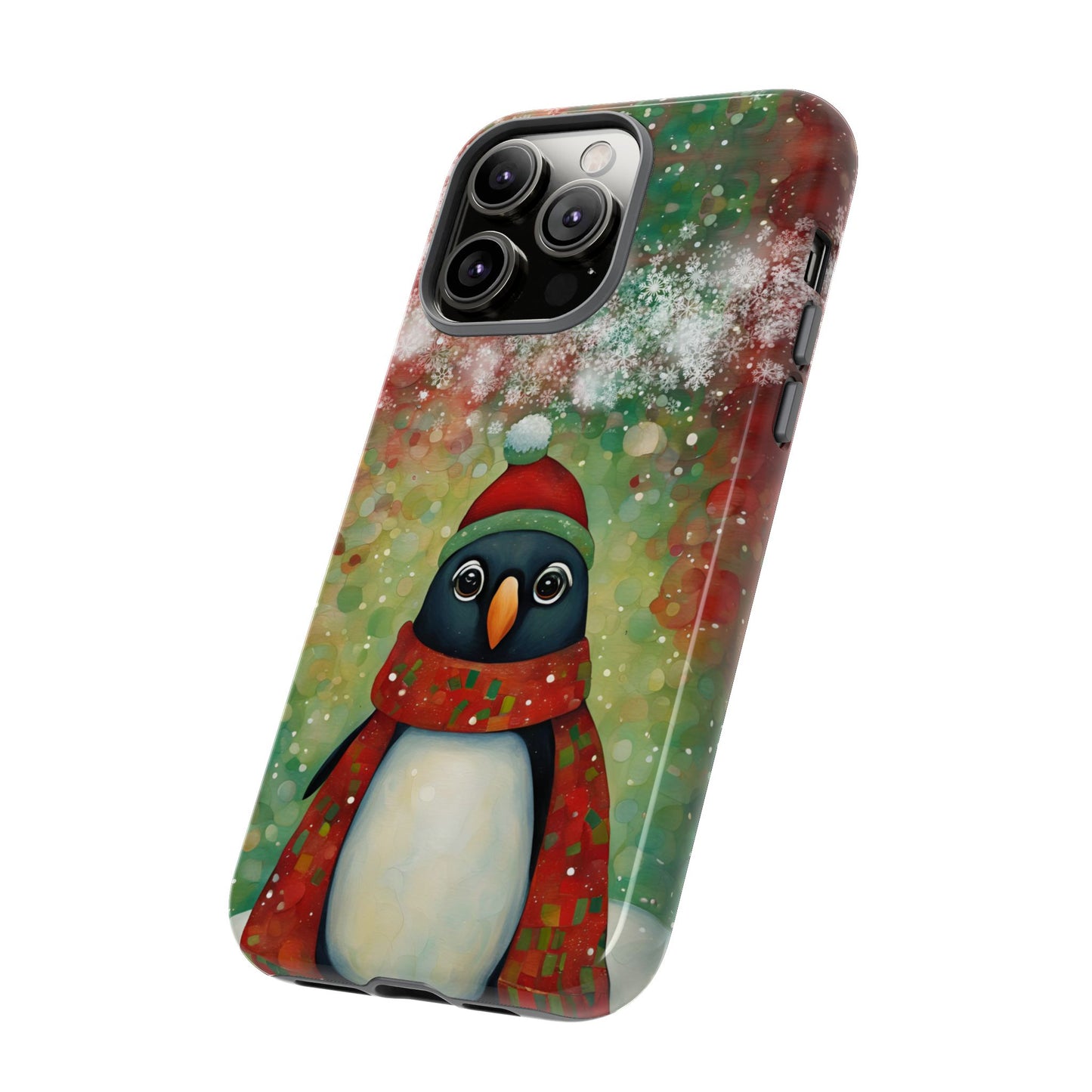 Christmas Penguin iPhone Samsung Galaxy Google Pixel Tough Cases