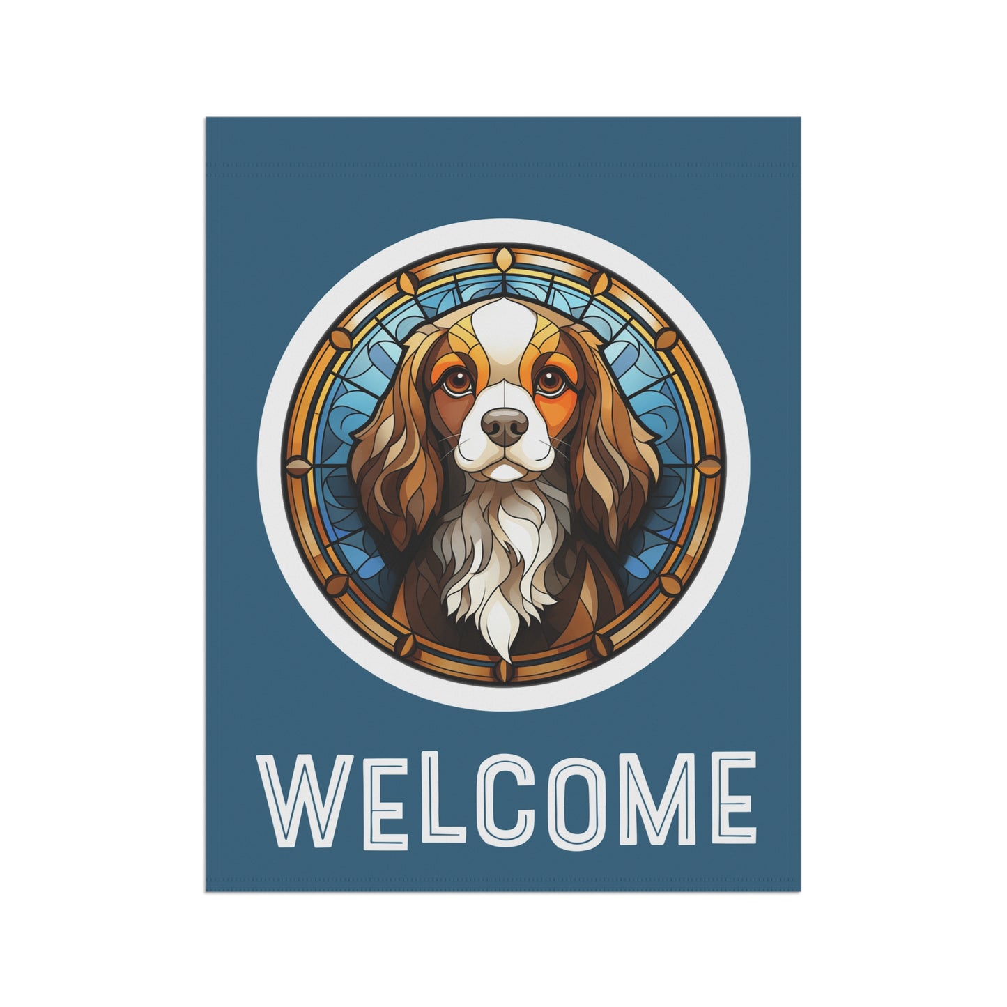 Cavalier King Charles Welcome 2-Sided Garden & House Flag/Banner