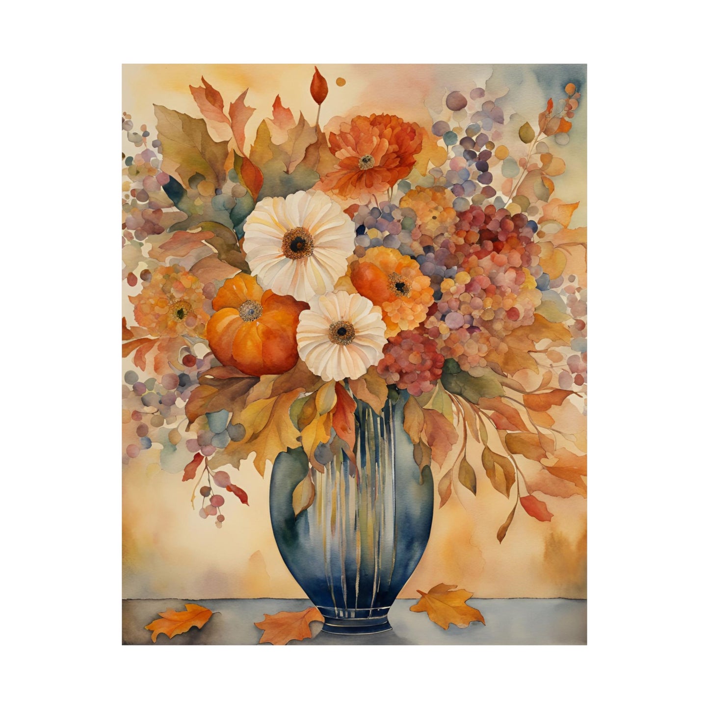 Autumn Glory Matte Vertical Wall Art