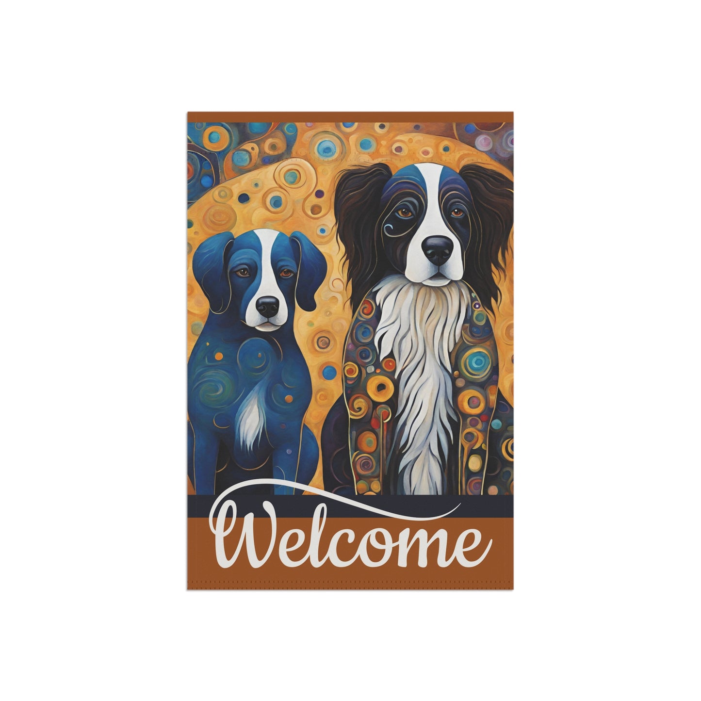 Rusty & Schroeder Welcome 2-Sided Garden & House Flag/Banner