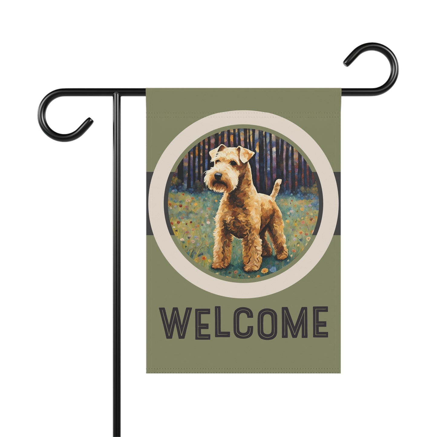 Lakeland Terrier Welcome 2-Sided Garden & House Flag/Banner