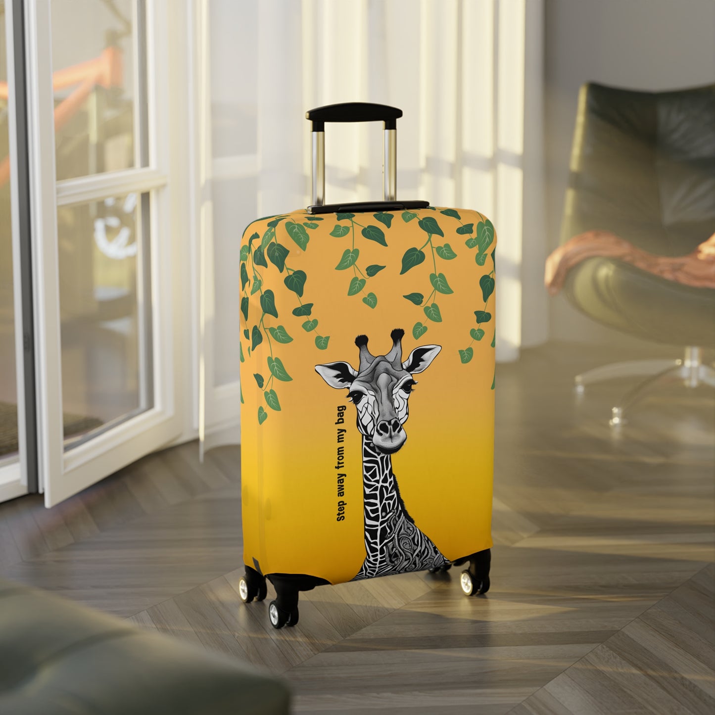 Giraffe Step Away From My Bag Luggage Cover