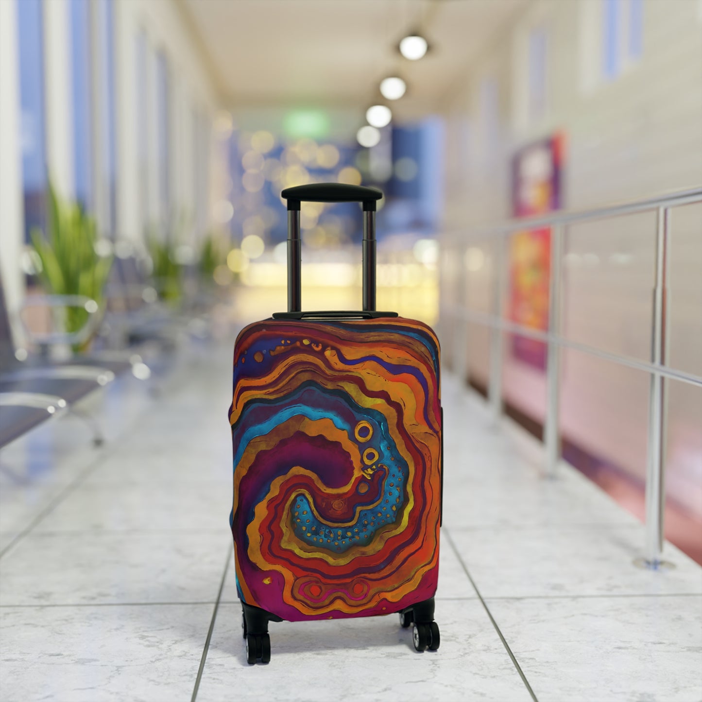 Geode Swirl Luggage Cover