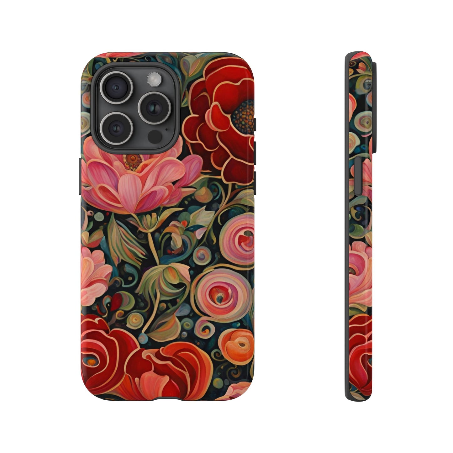 February Flowers iPhone Samsung Galaxy Google Pixel Tough Cases