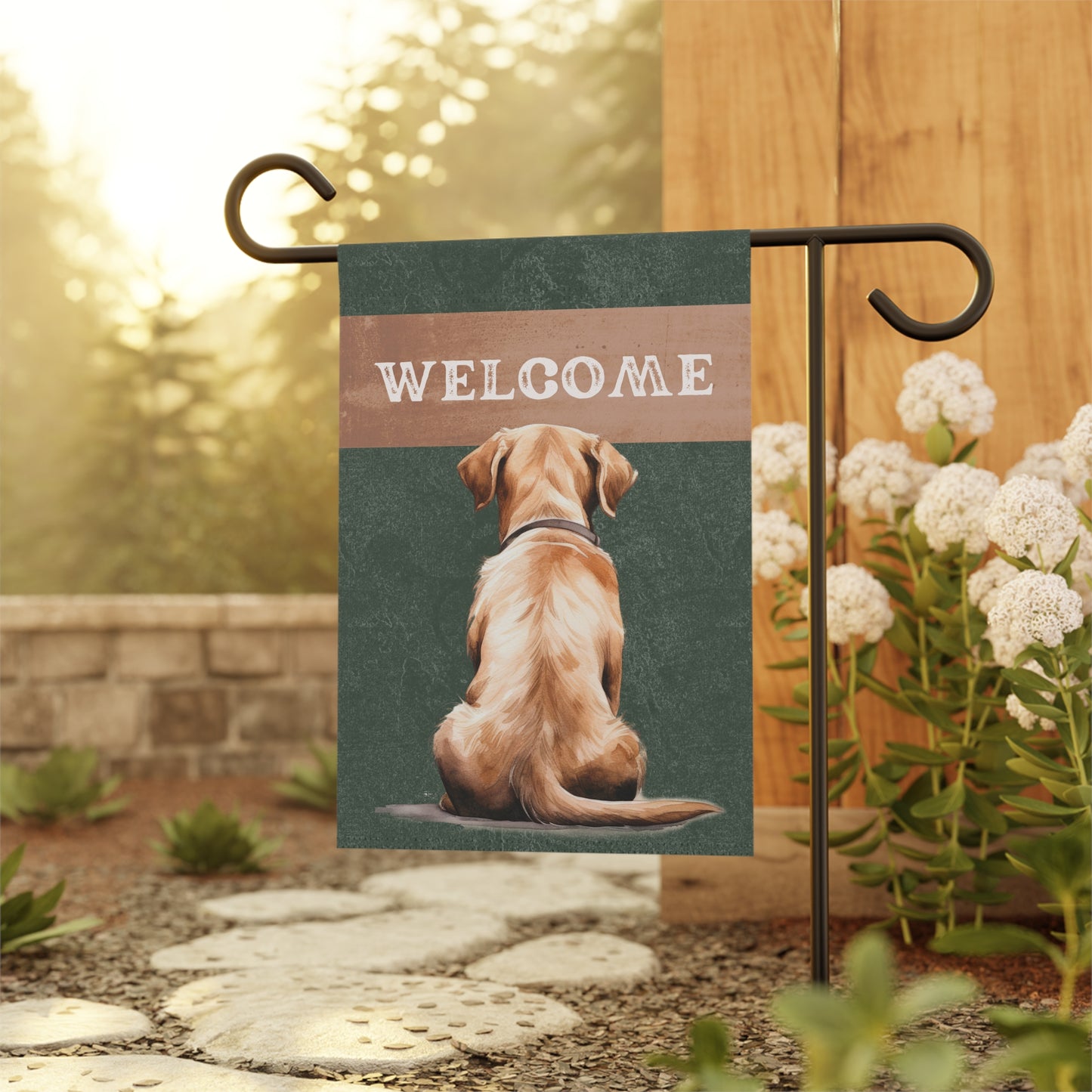 Labrador Welcome 2-Sided Garden & House Flag/Banner