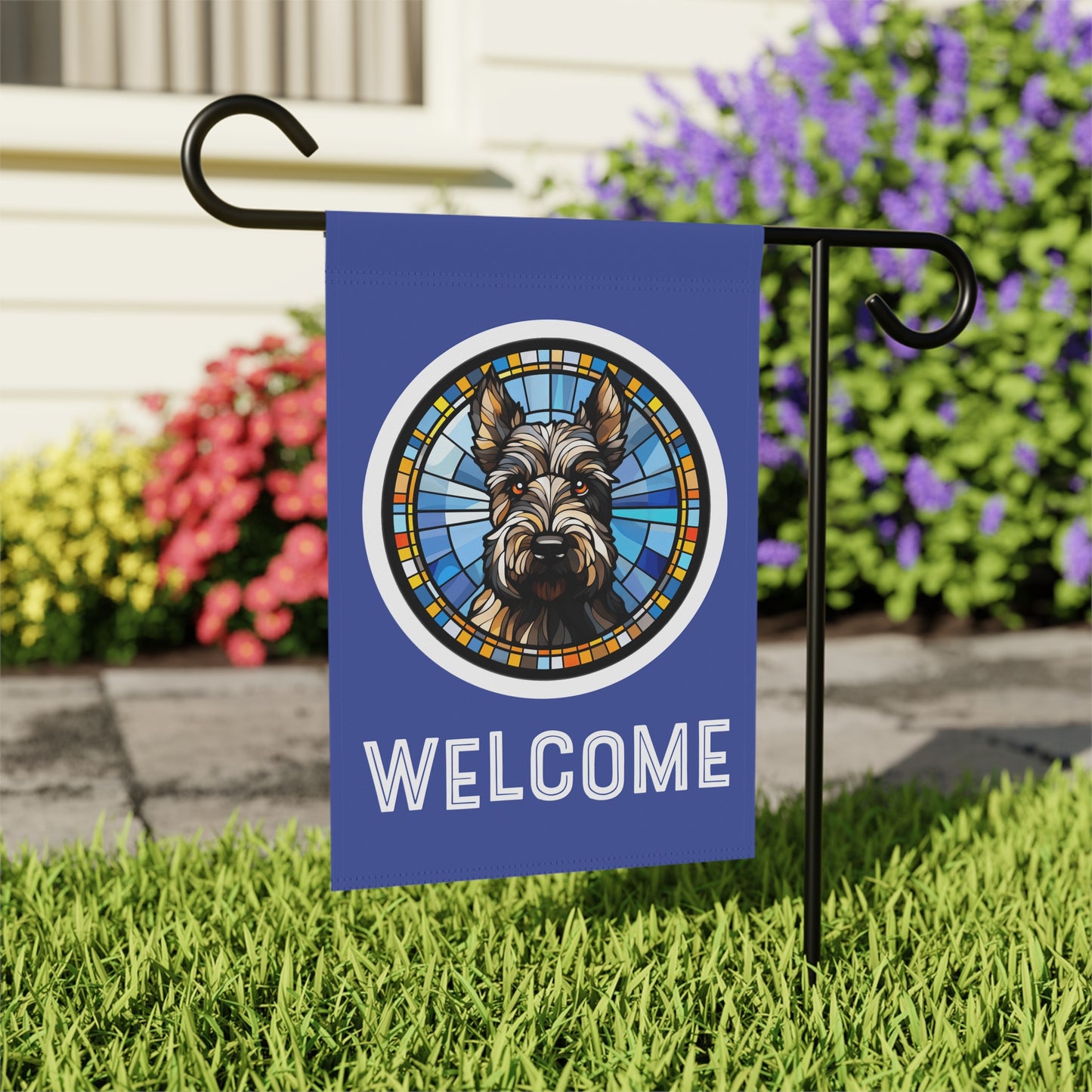 Scottish Terrier Welcome 2-Sided Garden & House Flag/Banner