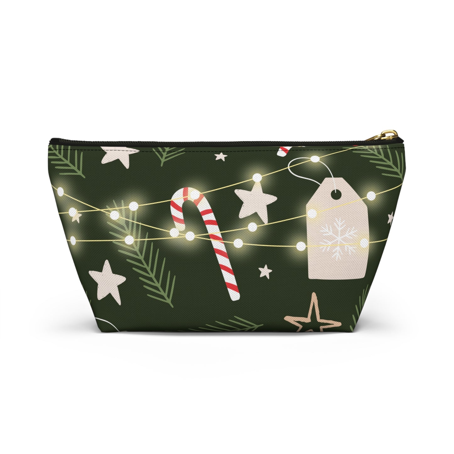 Rustic Christmas Accessory Pouch w T-bottom