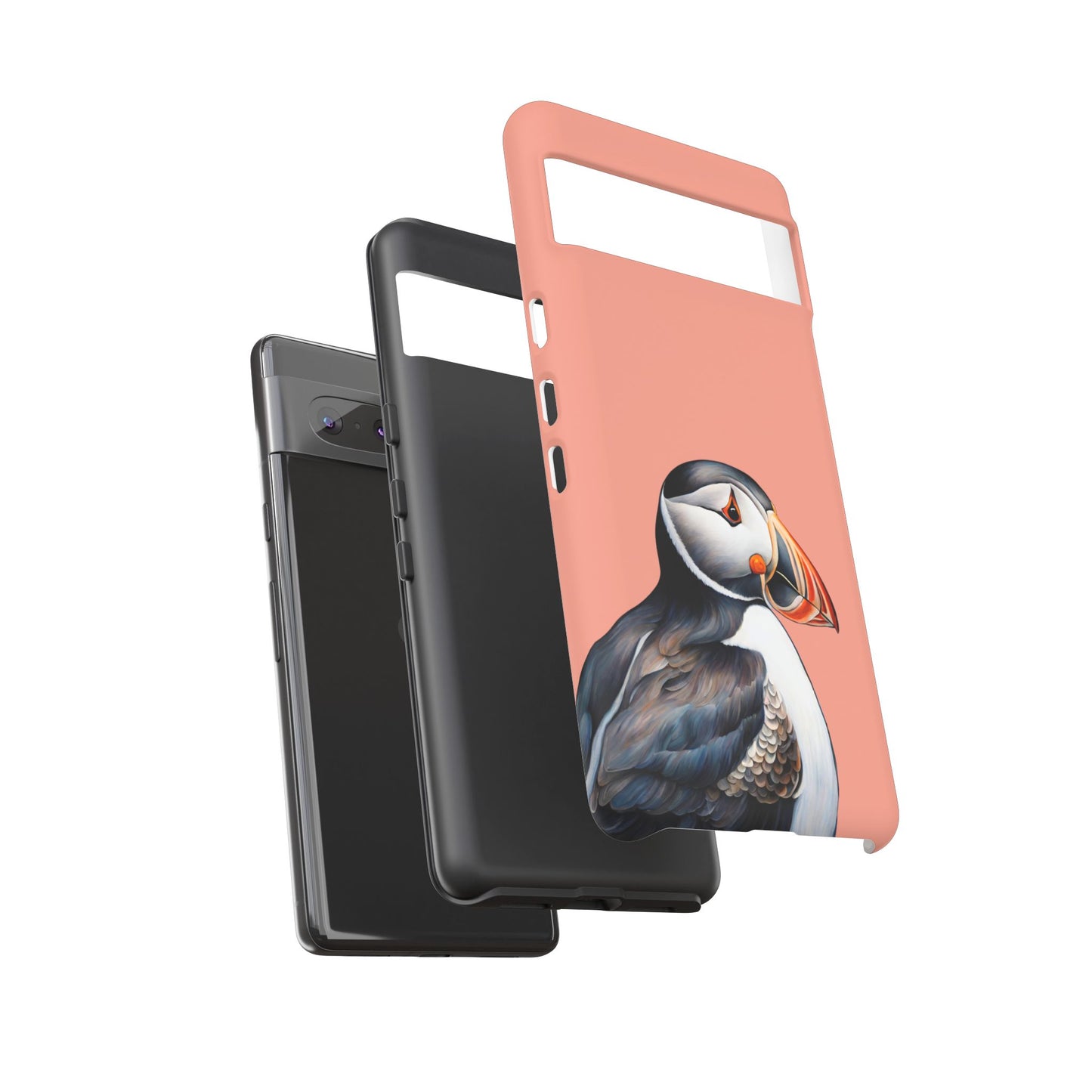 Puffin Wildlife iPhone Samsung Galaxy Google Pixel Tough Cases