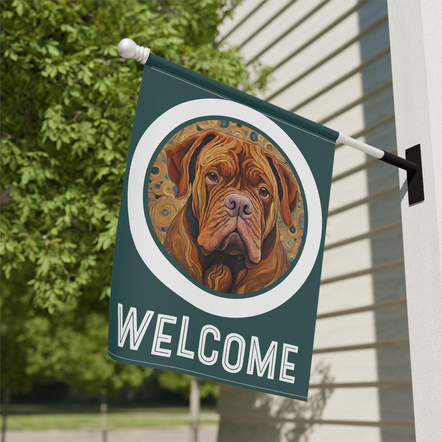 Bordeaux Welcome 2-Dided Garden & House Flag/Banner