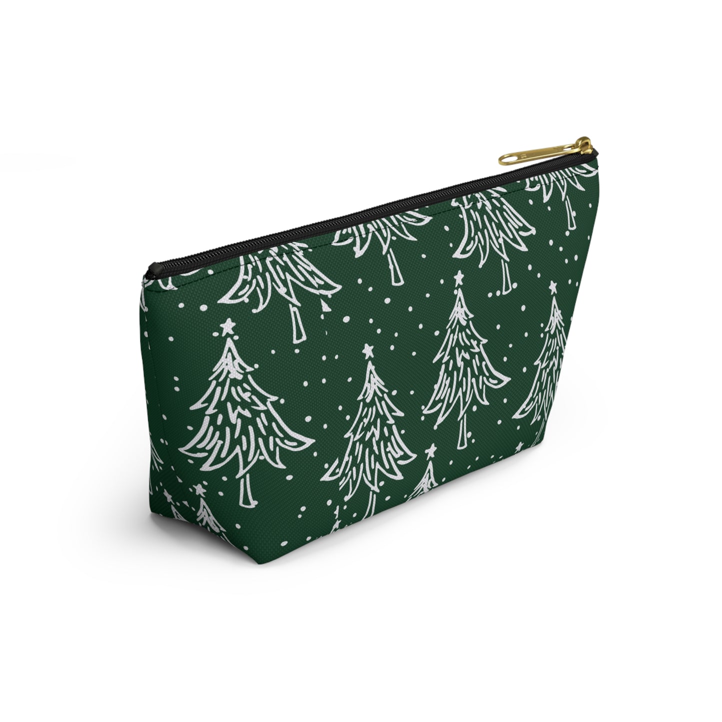 Christmas Trees for All Green Accessory Pouch w T-bottom