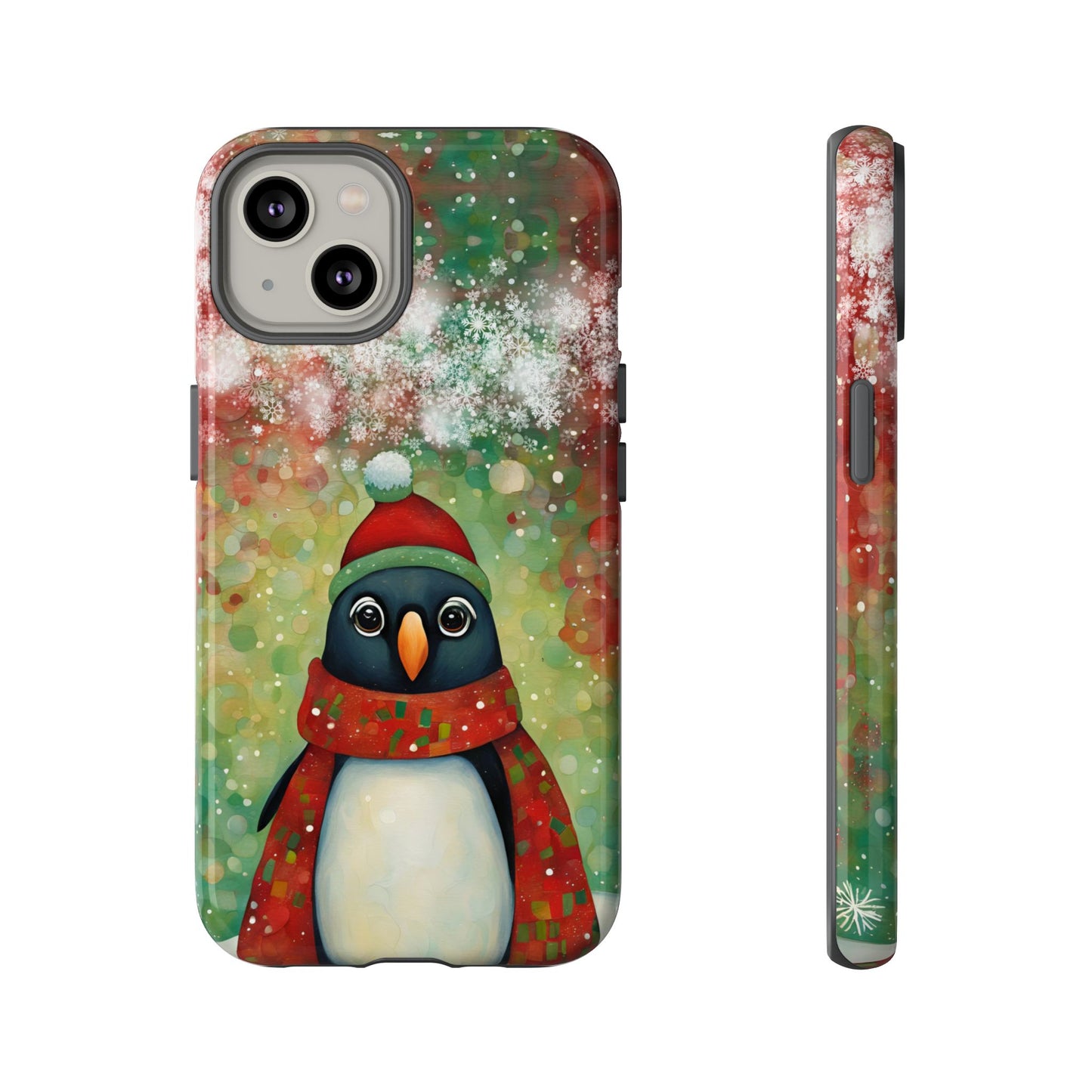 Christmas Penguin iPhone Samsung Galaxy Google Pixel Tough Cases