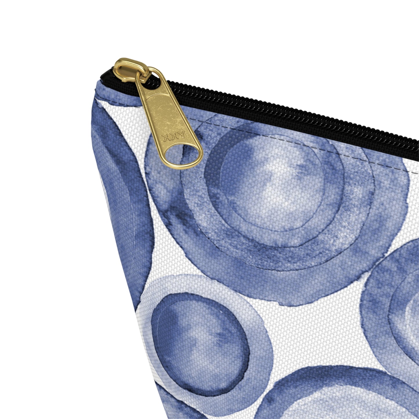 Indigo Swirls Accessory Pouch w T-bottom