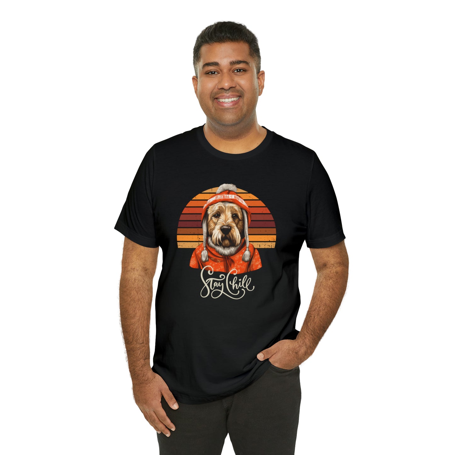 Stay Chill Soft Coated Wheaten Terrier Unisex Jersey Short Sleeve Tee