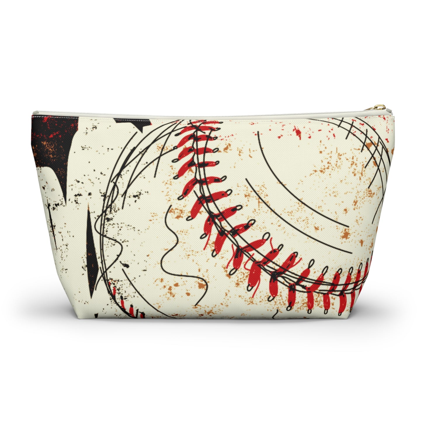 Cardinals Baseball Grunge Accessory Pouch w T-bottom