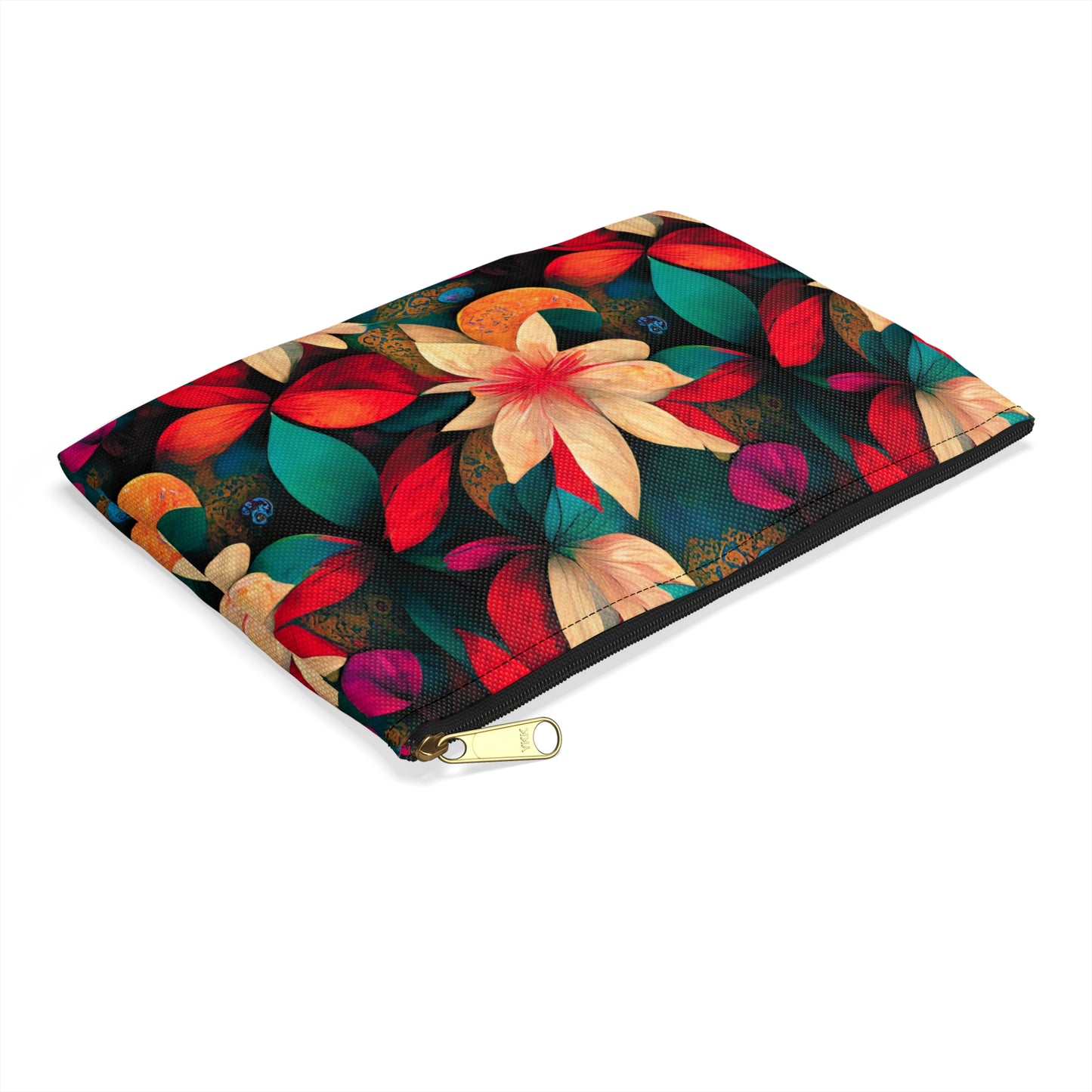 Christmas Flowers Accessory Pouch