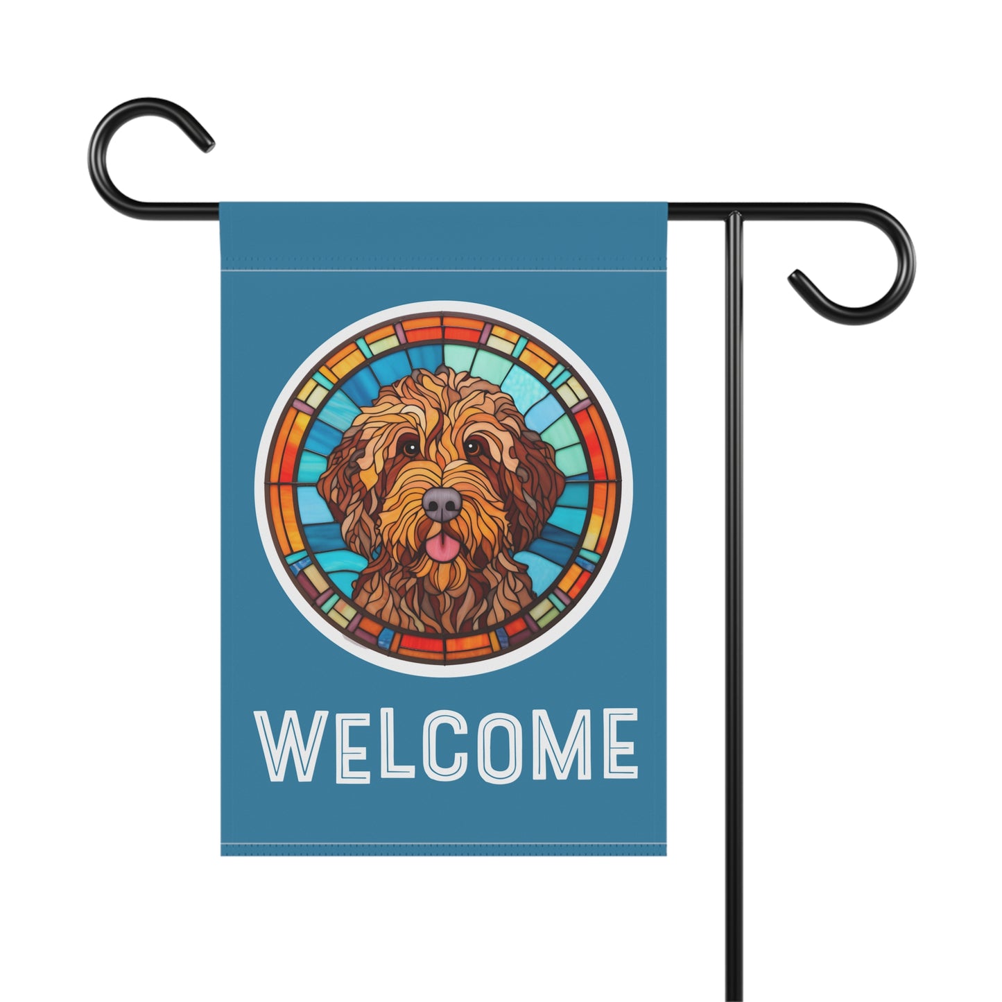 Labradoodle Welcome 2-Sided Garden & House Flag/Banner