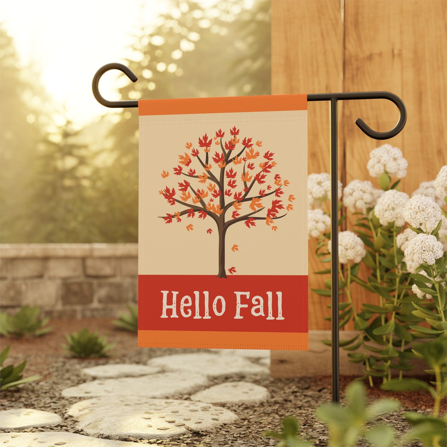 Hello Fall 2-Sided Garden & House Banner