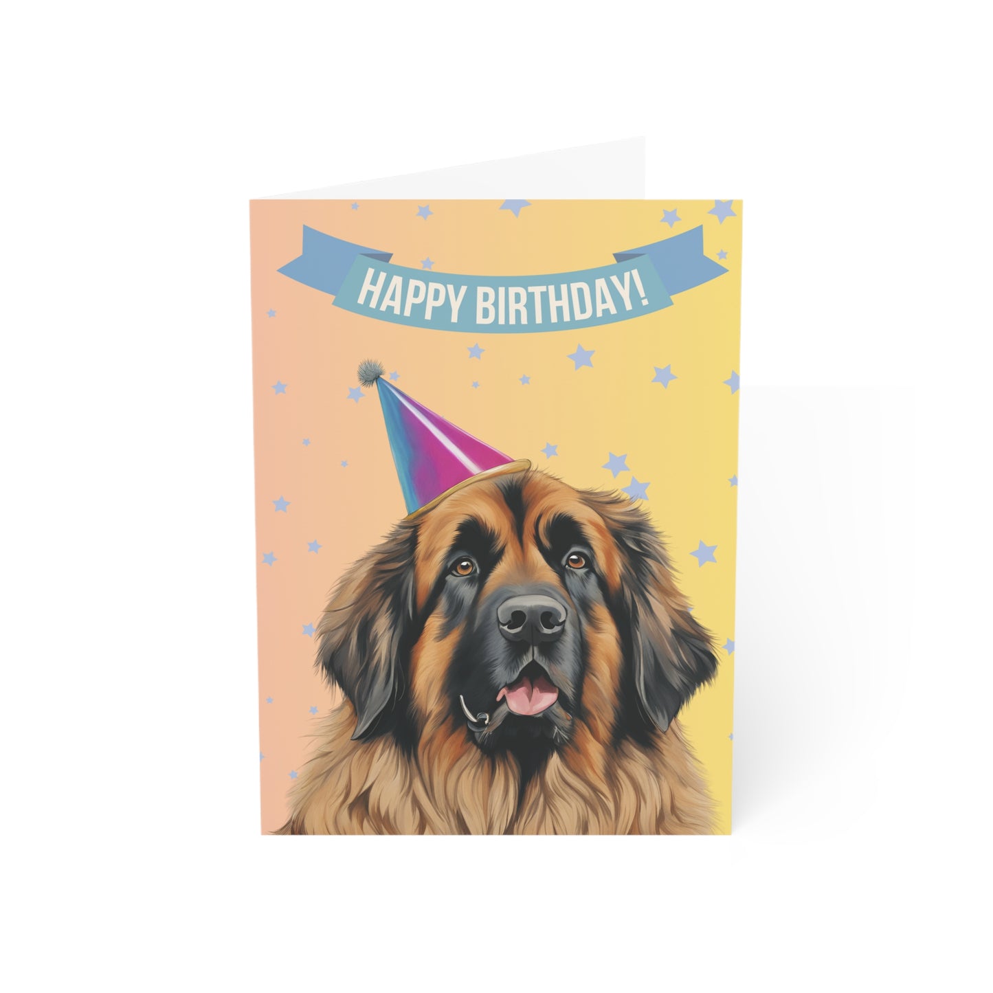 Leonberger Happy Birthday 5 x 7 Greeting Cards (10 Pack)