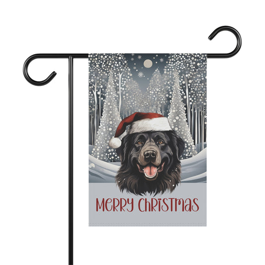 Newfoundland Merry Christmas 2-Sided Garden & House Flag/Banner