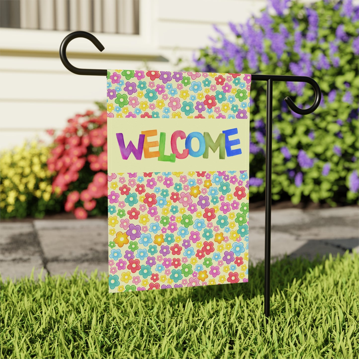 Spring Welcome 2-Sided Garden & House Banner