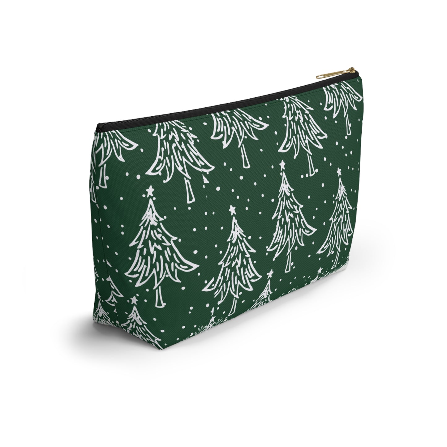 Christmas Trees for All Green Accessory Pouch w T-bottom