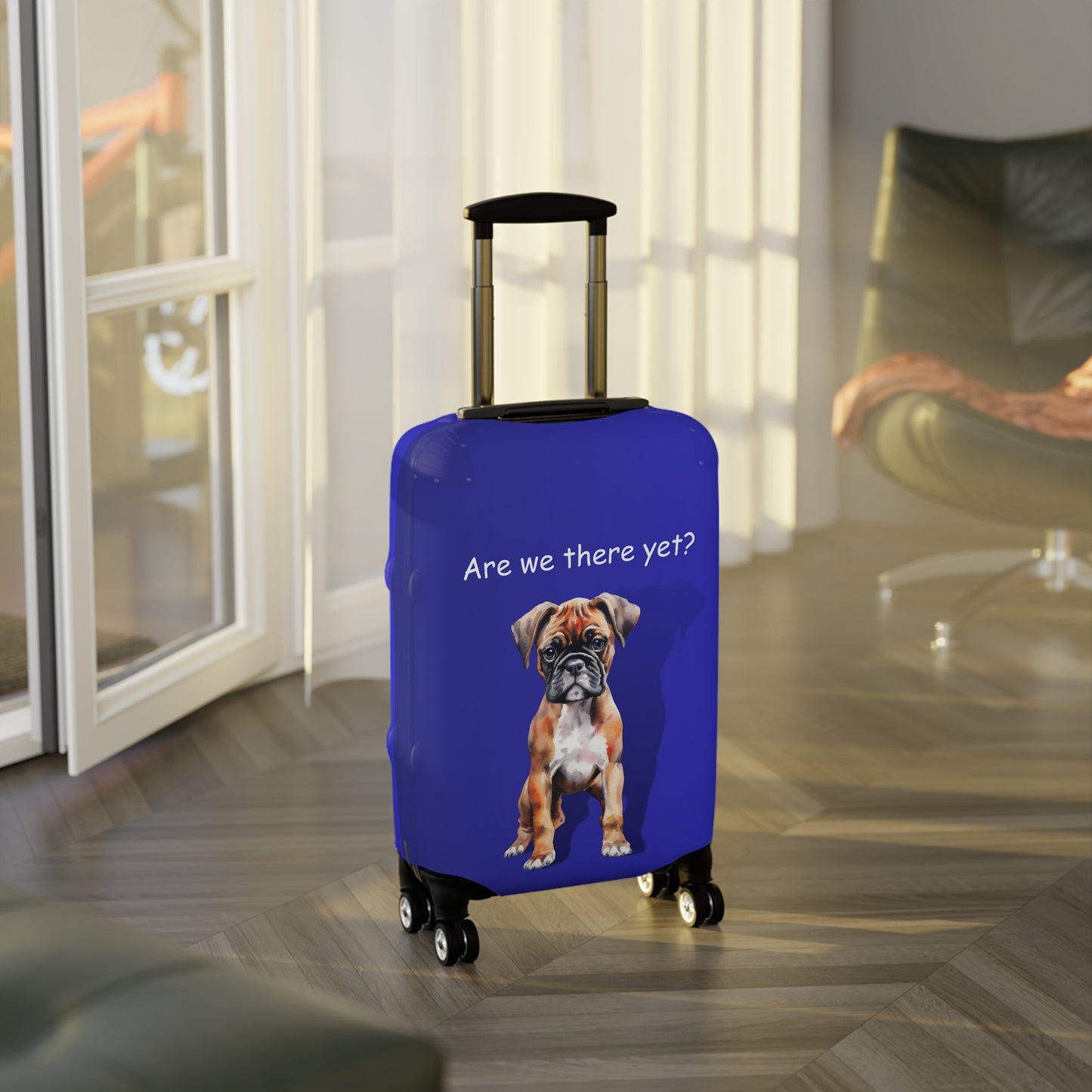 Boxer Puppy Are We There Yet? Luggage Cover