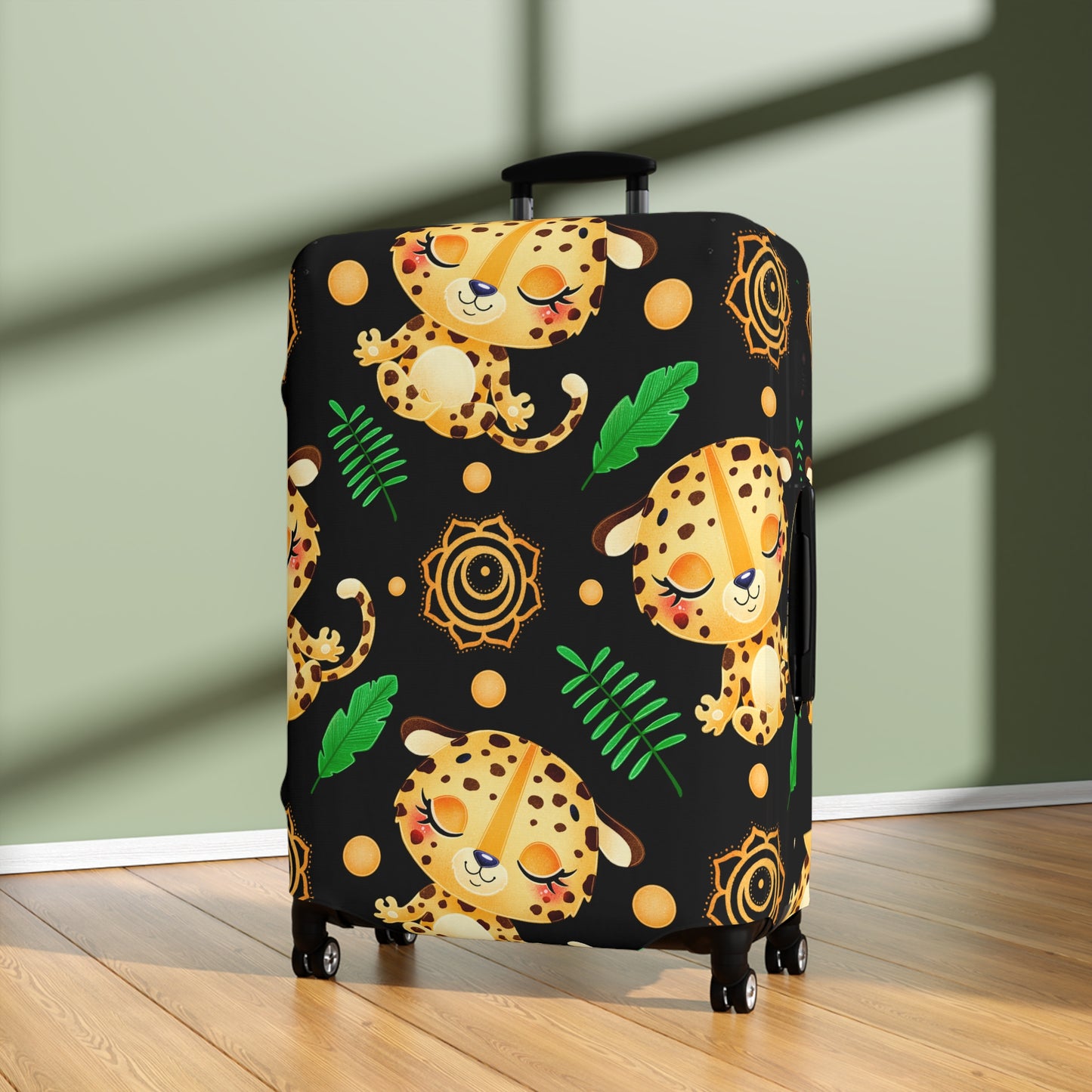 Zen Leopard Luggage Cover