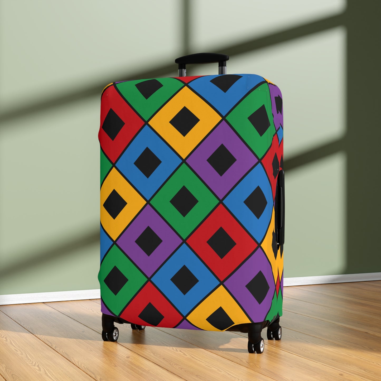 Connor Bright Squares Luggage Cover