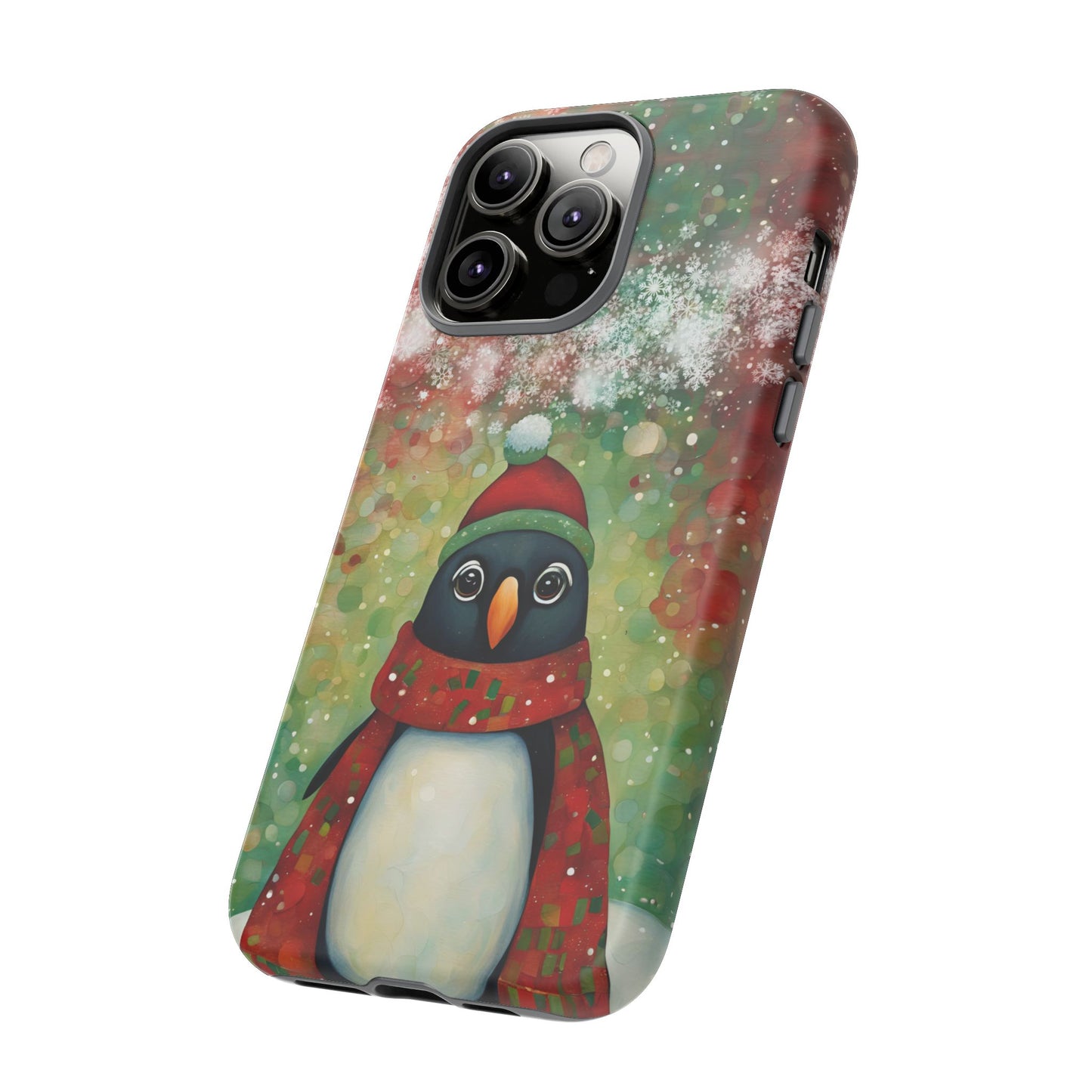 Christmas Penguin iPhone Samsung Galaxy Google Pixel Tough Cases