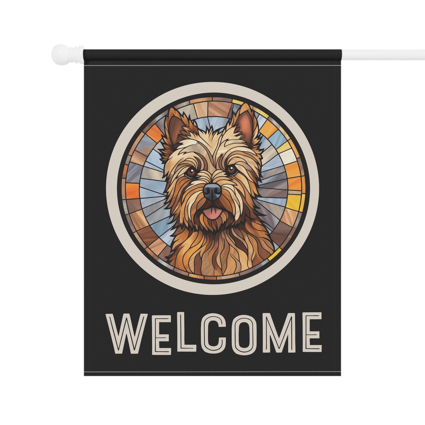 Cairn Terrier Welcome 2-Sided Garden & House Flag/Banner