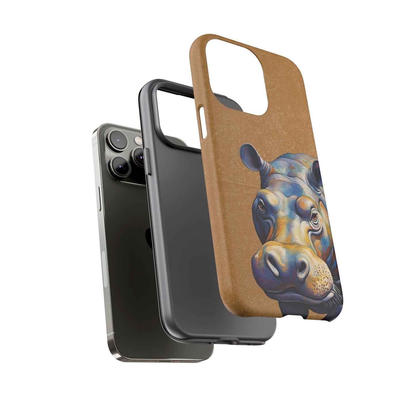 Hippo Wildlife iPhone Samsung Galaxy Google Pixel Tough Cases