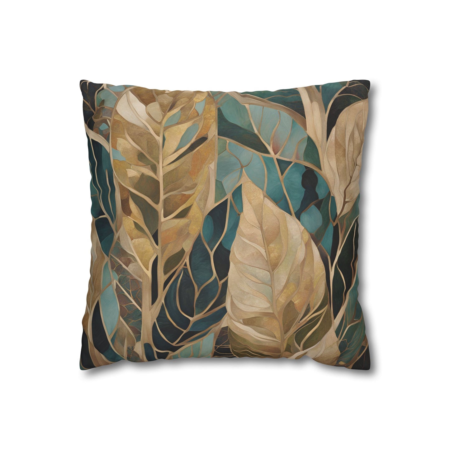 Jungle Square Poly Canvas Pillowcase