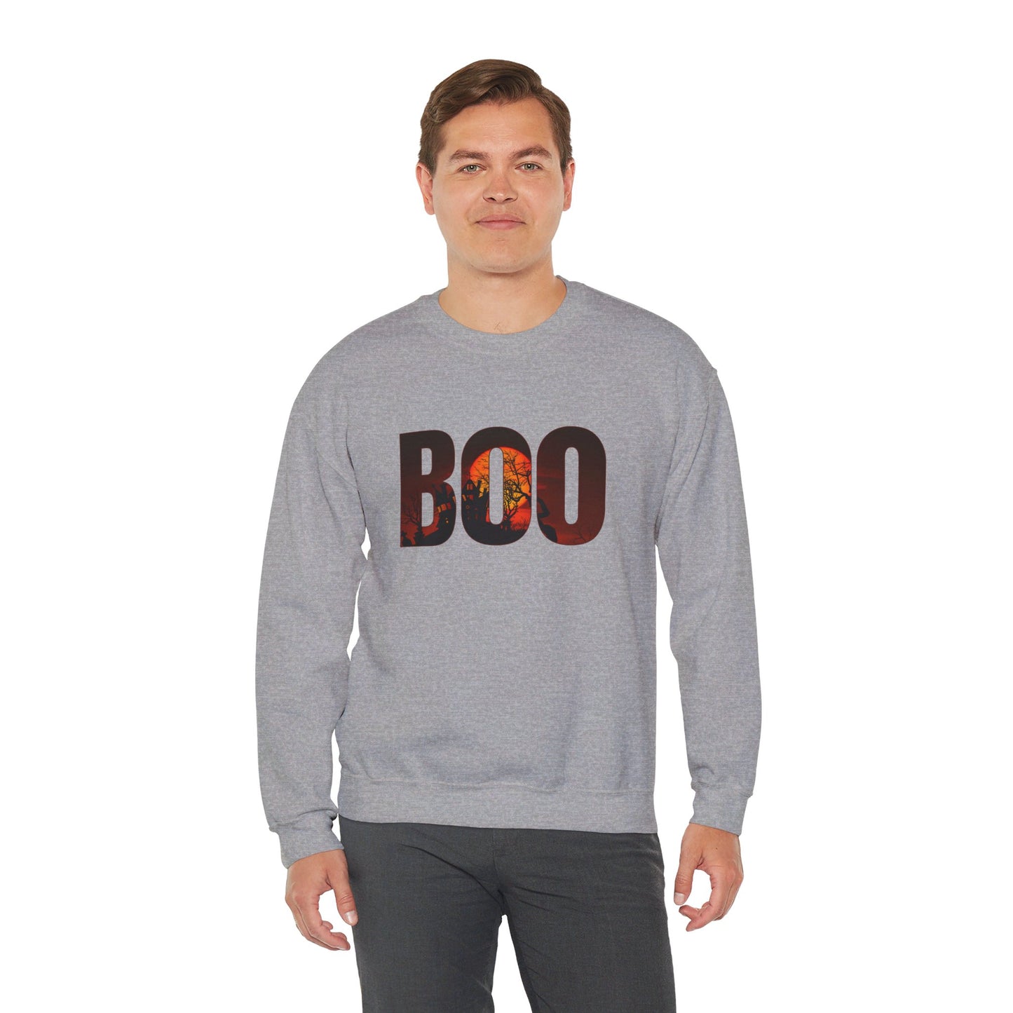 Full Moon BOO Unisex Heavy Blend™ Crewneck Sweatshirt