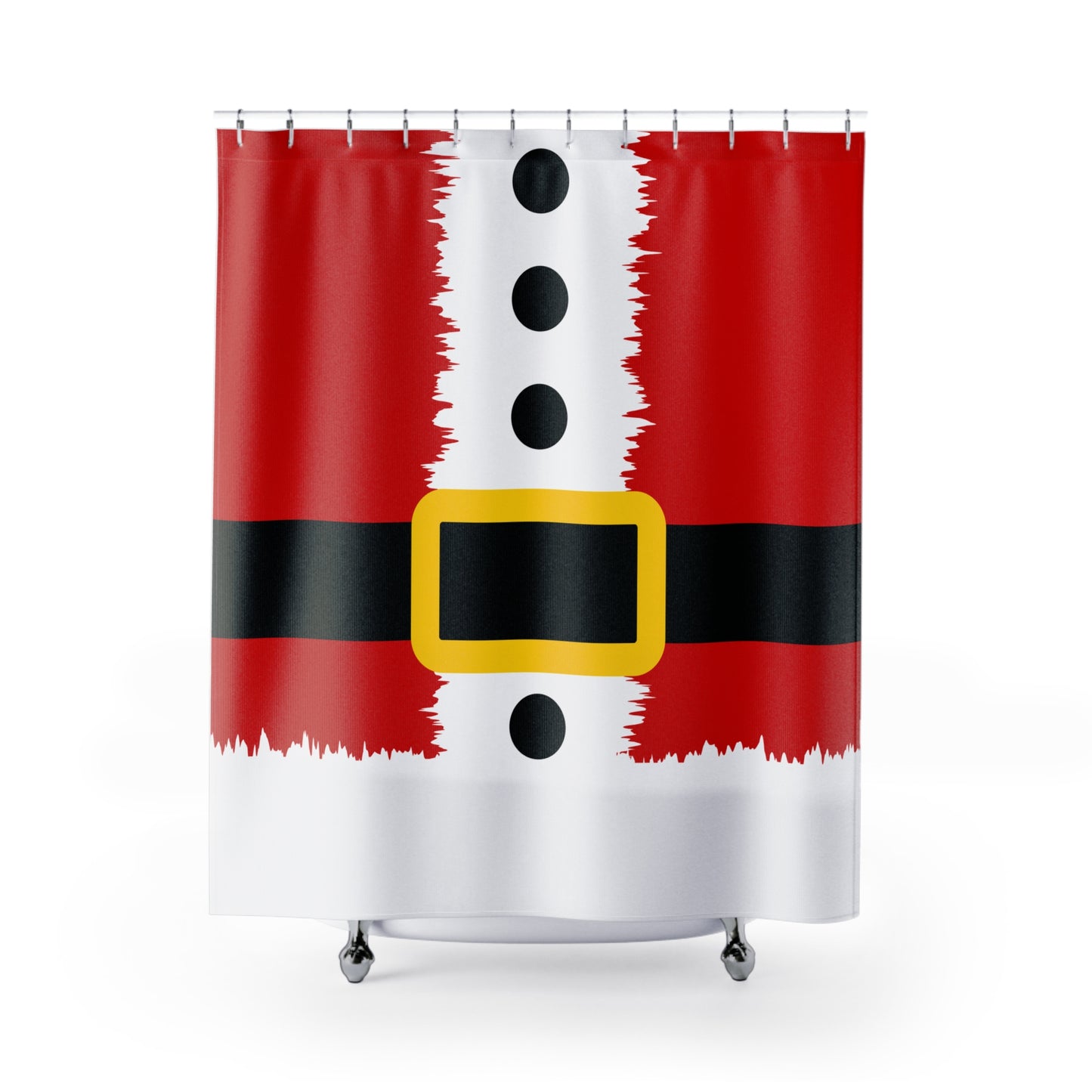 Santa Suit Polyester Shower Curtain