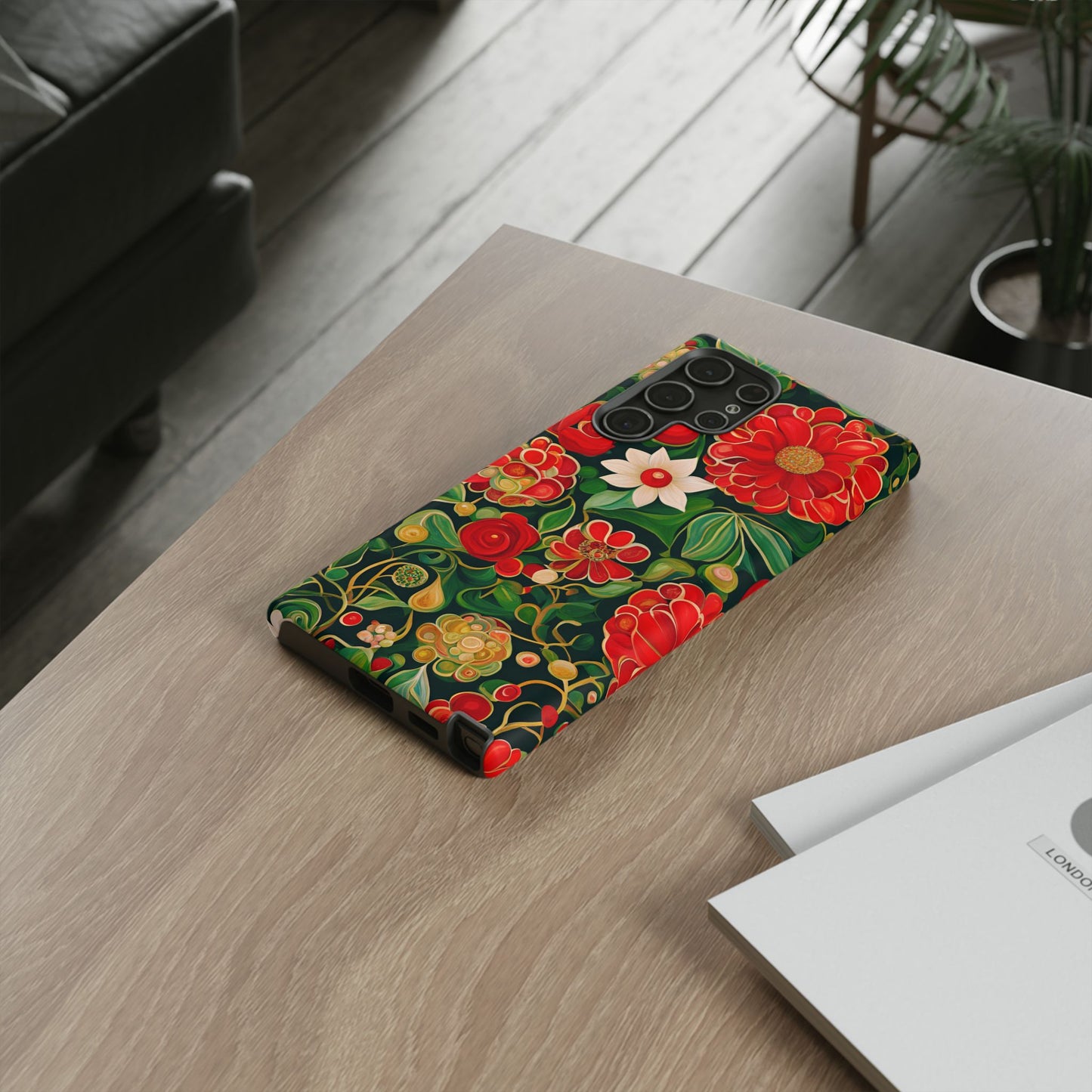 December Flowers iPhone Samsung Galaxy Google Pixel Tough Cases