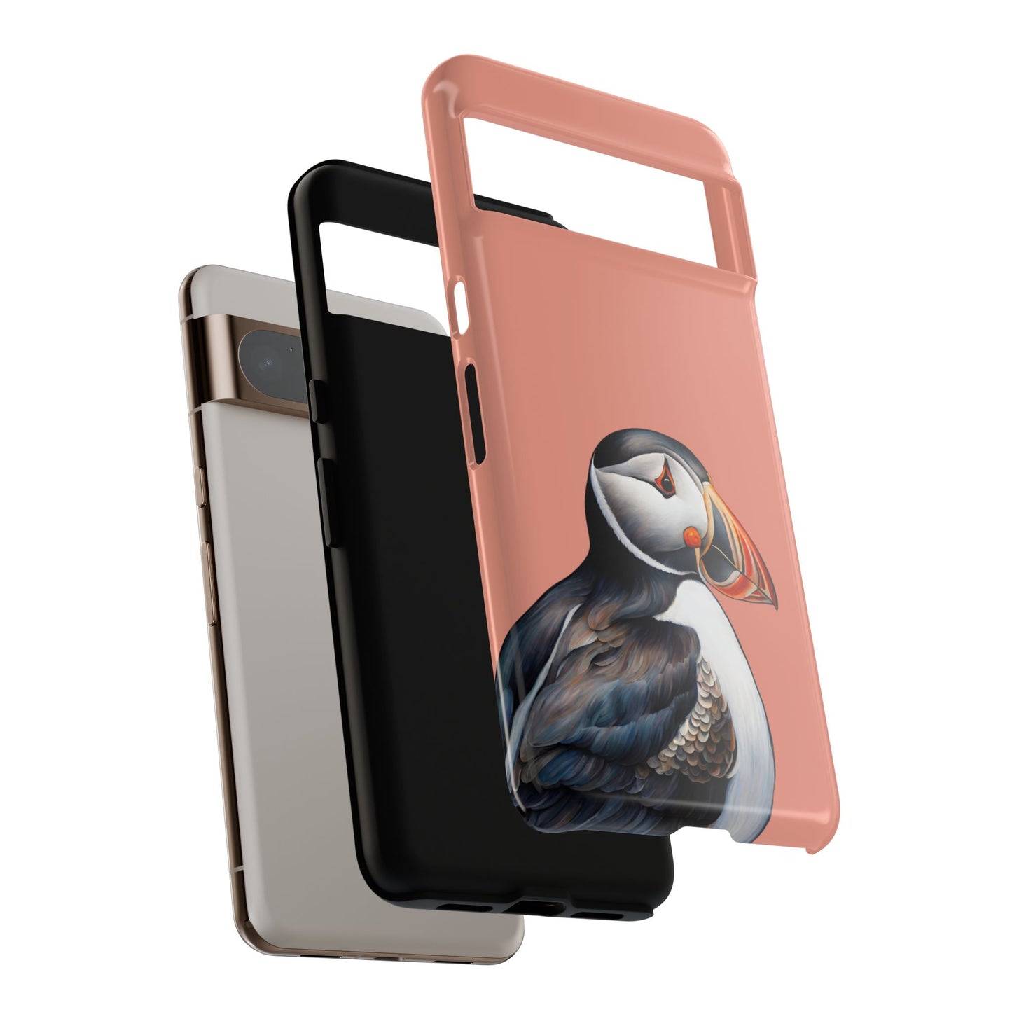 Puffin Wildlife iPhone Samsung Galaxy Google Pixel Tough Cases