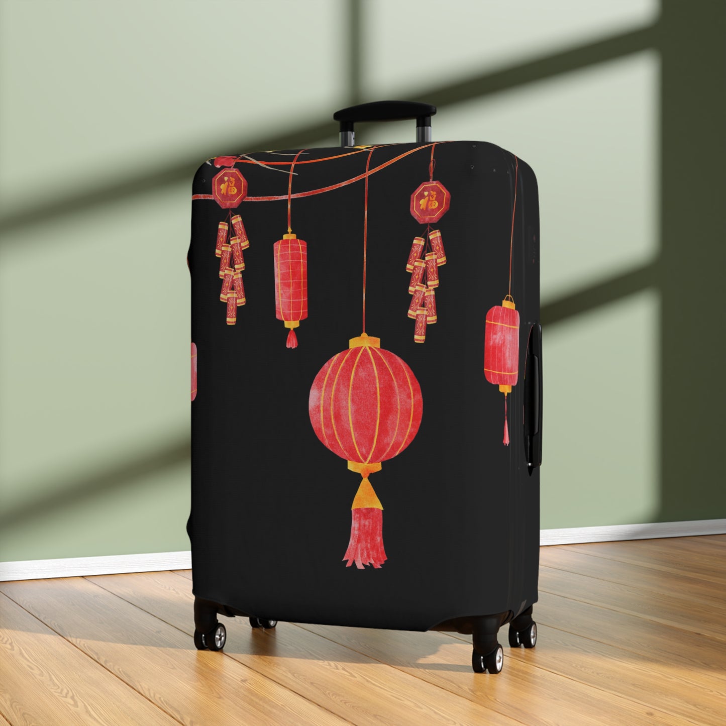 Chinese Paper Lanterns Luggage Cover