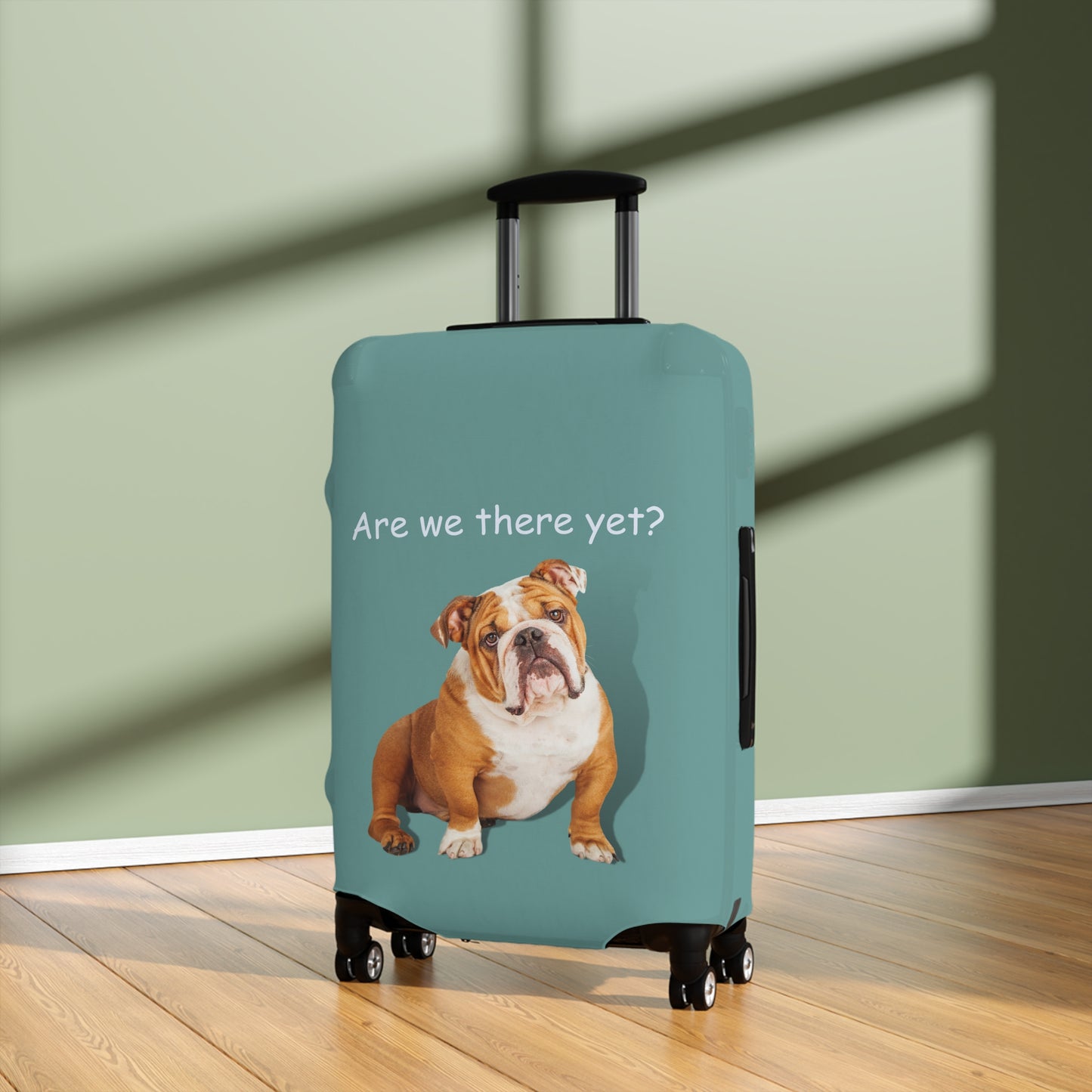 English Bulldog Are We There Yet? Luggage Cover