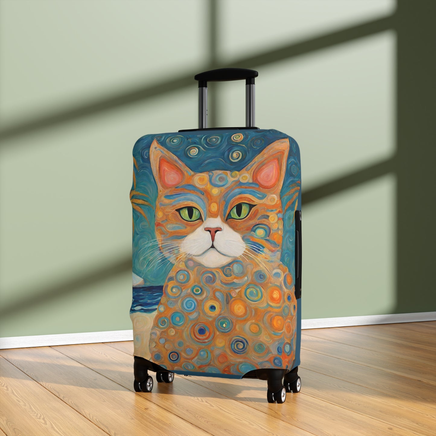 Beach Travel Cat Luggage Cover