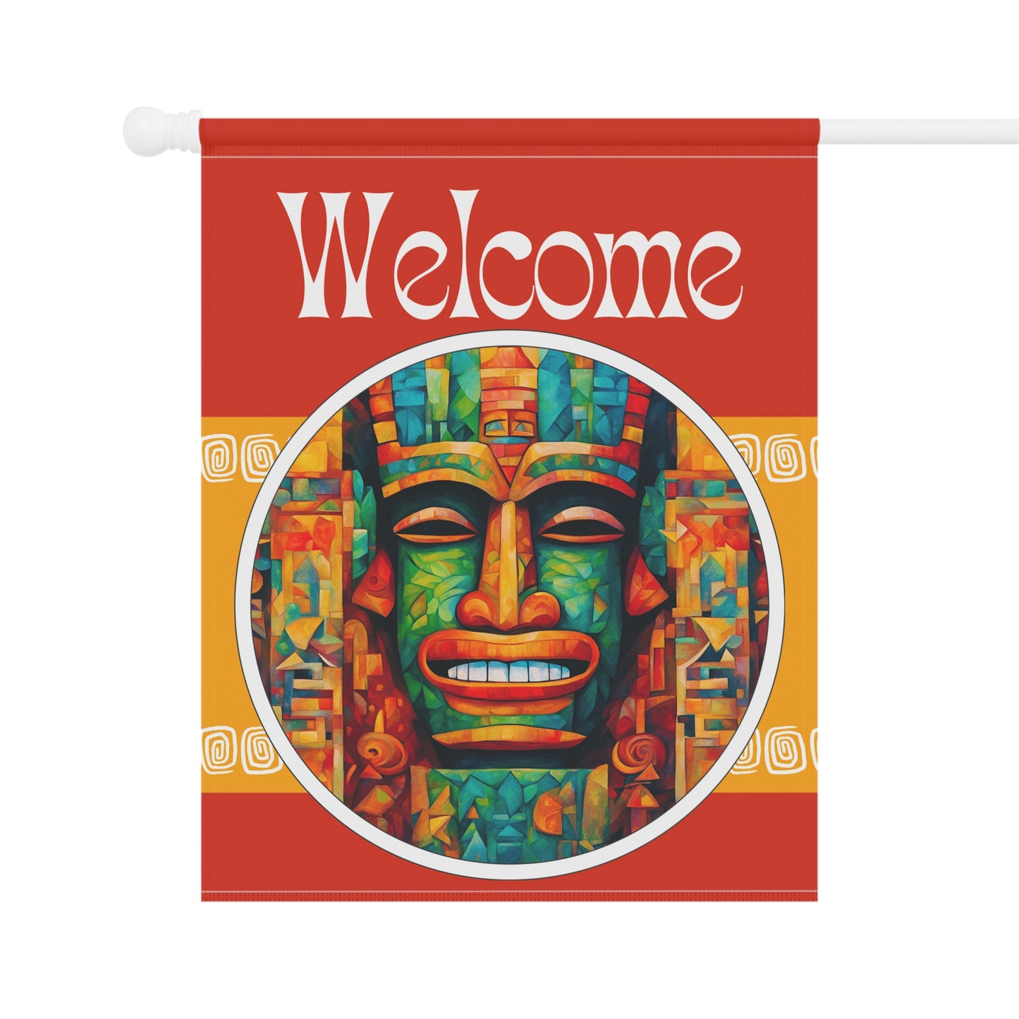 Tiki Chill Welcome 2-Sided Garden & House Flag/Banner