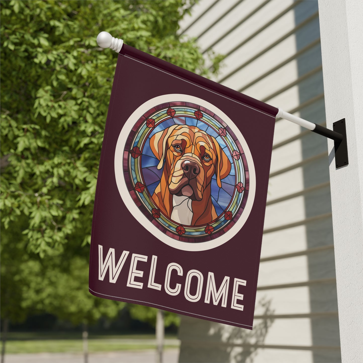 Bordeaux Welcome 2-Sided Garden & House Flag/Banner