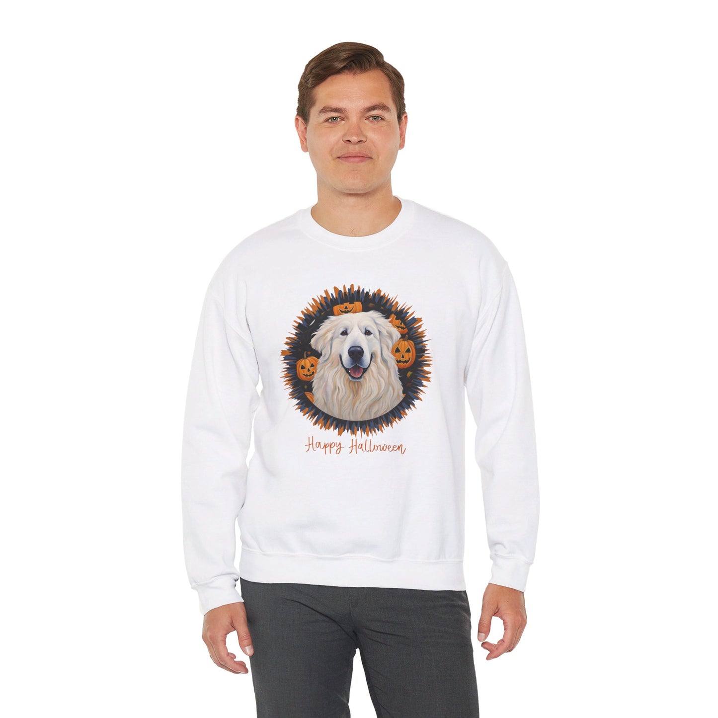 Great Pyrenees Halloween Unisex Heavy Blend™ Crewneck Sweatshirt