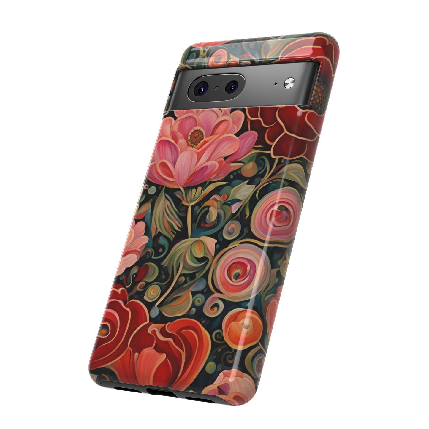 February Flowers iPhone Samsung Galaxy Google Pixel Tough Cases