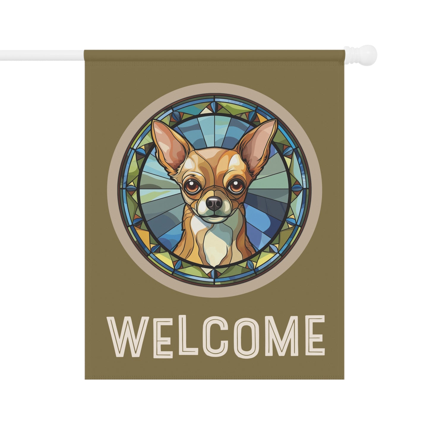 Chihuahua Welcome 2-Sided Garden & House Flag/Banner