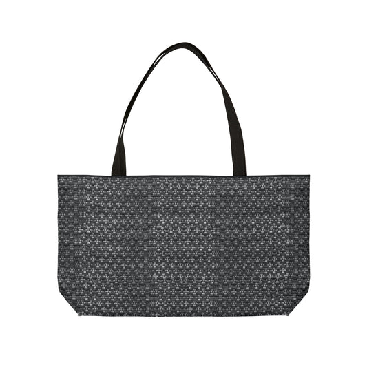 Hand Woven Tweed Look Weekender Tote Bag