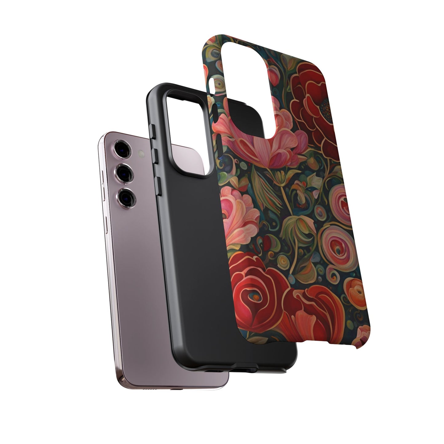 February Flowers iPhone Samsung Galaxy Google Pixel Tough Cases