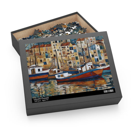 Boat Town Puzzle ( 500-Piece)