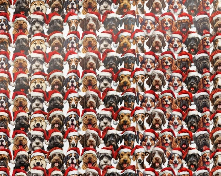 Santa Dogs Wrapping Papers