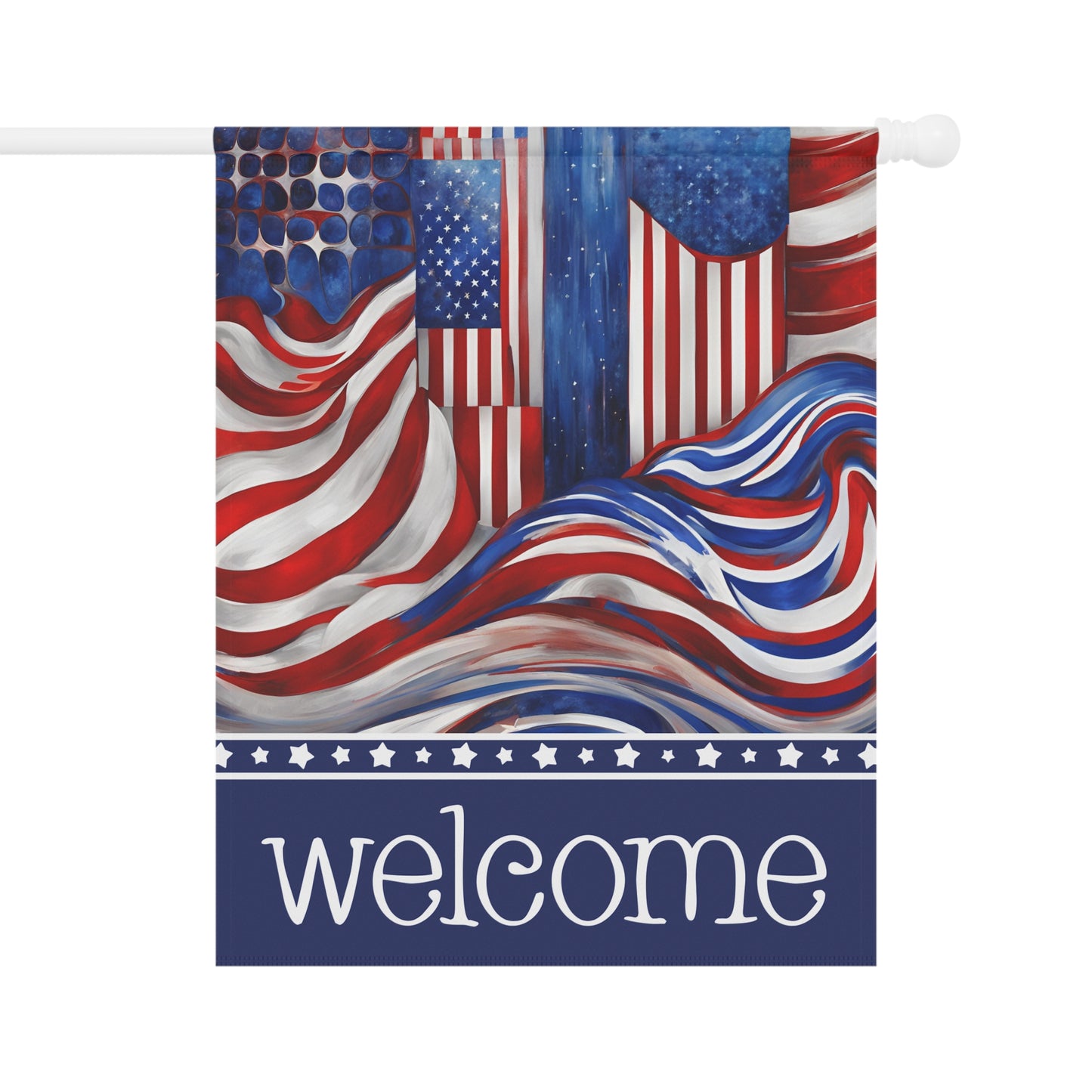 Old Glory Welcome 2-Sided Garden & House Flag/Banner